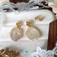 Detachable Keshi Pearls with Flower Ear Stud- EG461