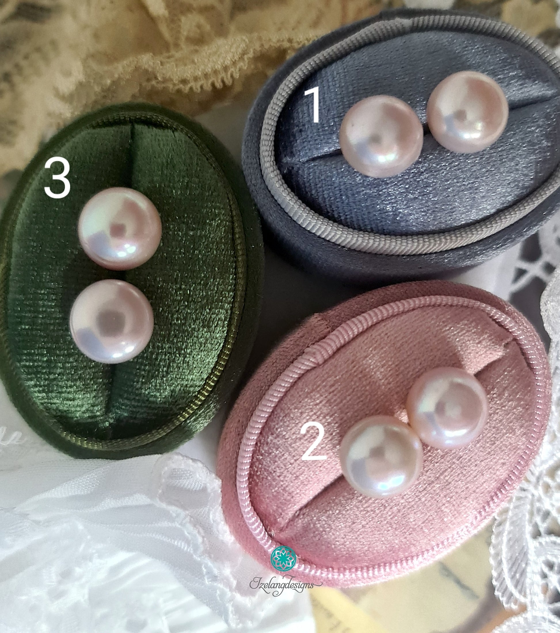 12mm Purple Button Freshwater Pearls with 14K Gold Filled-EGM002