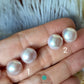 12mm Purple Button Freshwater Pearls with 925 Sterling Silver-EGM006