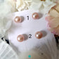 Round Purple Freshwater Pearl Stud Earring with 14K Gold Filled-EGM111