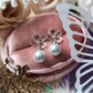 Grey Akoya Pearl Earring in 925 Sterling Silver-EGM119