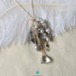 Tourmaline Quartz and Crystal Quartz Focal Pendant Necklace -NE368